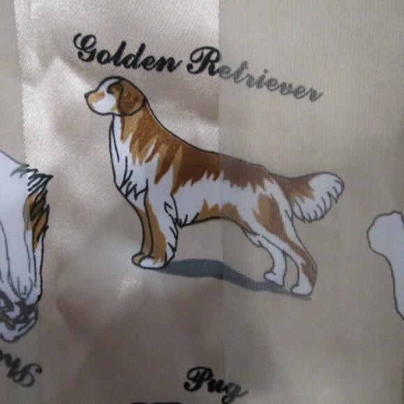 Scarf with Dogs-20"x20” Boxer, Poodle, Pug, Doxie, Dalmation and Others - Picture 7 of 9